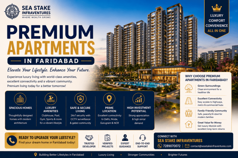 Premium Apartments in Faridabad: The Perfect Blend of Luxury and Investment