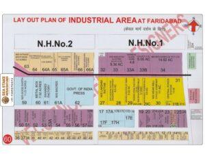 Faridabad HUDA Map Layout Industrial Area