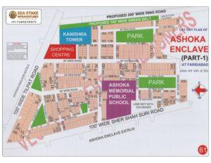Faridabad HUDA Map Layout Ashoka Enclave (Part 1)
