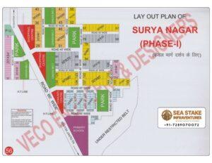 Faridabad HUDA Map Layout Surya Nagar Phase 1