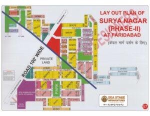 Faridabad HUDA Map Layout Surya Nagar Phase 2