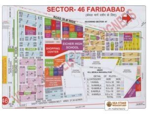 Faridabad HUDA Map Layout Sector 46