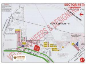 Faridabad HUDA Map Layout Sector 48 Phase 1