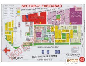 Faridabad HUDA Map Layout Sector 31
