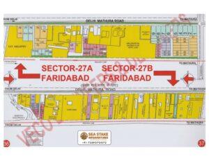 Faridabad HUDA Map Layout Sector 27 Block A & Sector 27 Block B