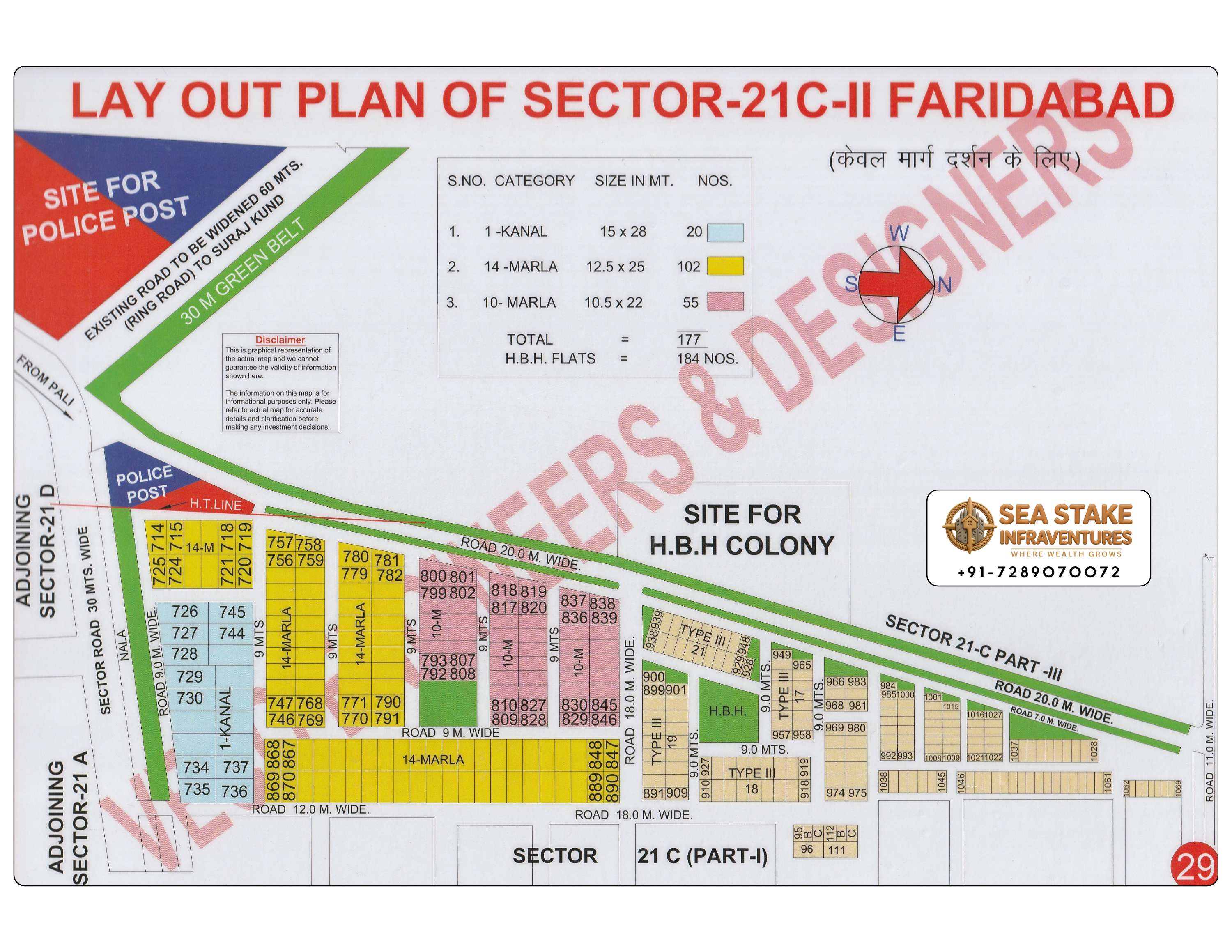 Faridabad HUDA Map Layout Sector 21C part 2