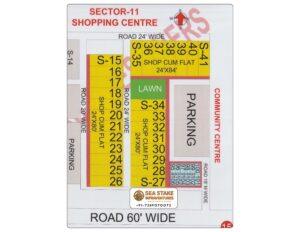 Faridabad HUDA Map Layout Sector 11 Shopping Centre