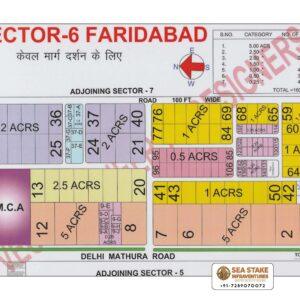 Faridabad HUDA Map Layout Sector 6