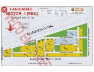 Faridabad HUDA Map Layout Sector 4 Residential