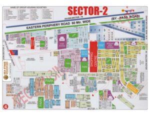 Faridabad HUDA Map Layout Sector 2