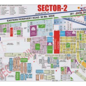 Faridabad HUDA Map Layout Sector 2