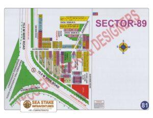 Faridabad HUDA Map Layout Sector 89