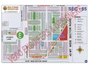 Faridabad HUDA Map Layout Sector 85