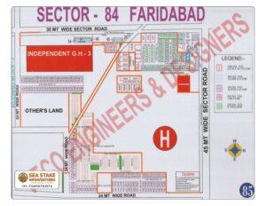 Faridabad HUDA Map Layout Sector 84
