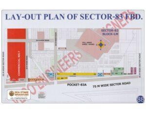Faridabad HUDA Map Layout Sector 83