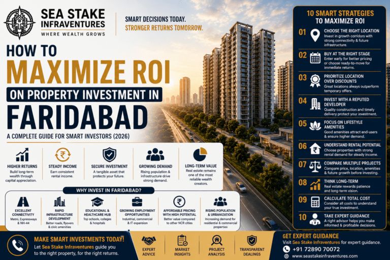 How to Maximize ROI on Property Investment in Faridabad: A Complete Guide for Smart Investors