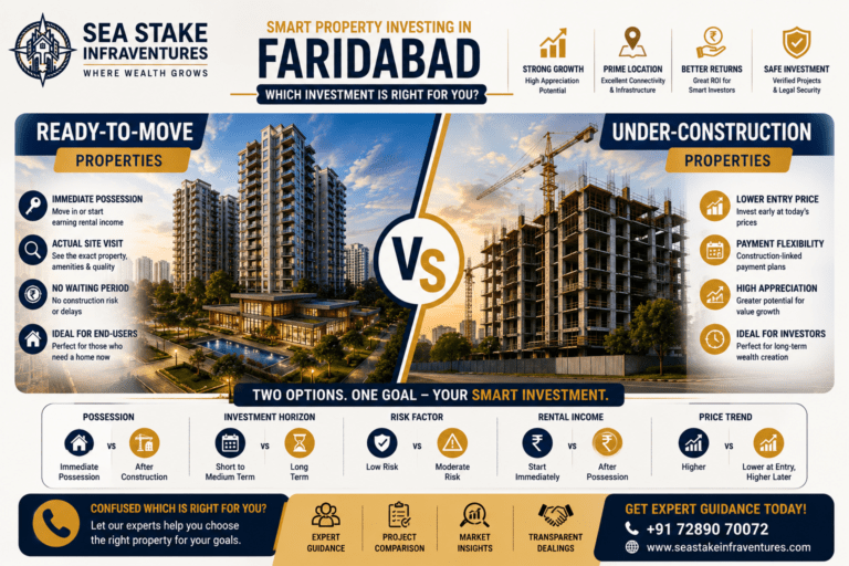 Ready-to-Move vs Under-Construction Property in Faridabad: Which Investment Is Right for You?